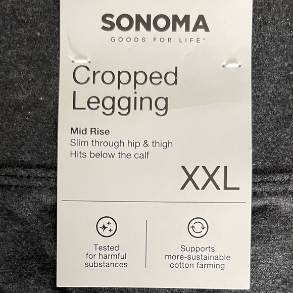 Sonoma Gray Cropped Leggings - Picture 3 of 5